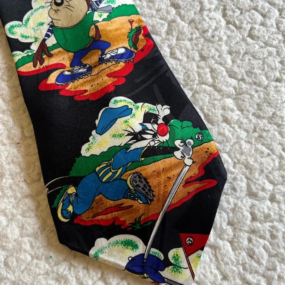 Vintage Looney Tunes golf tie, excellent condition - Picture 3 of 5